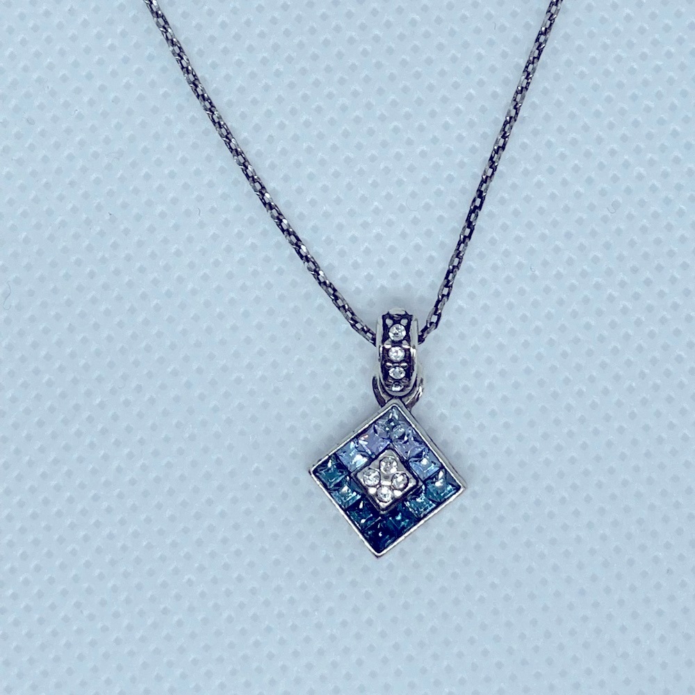 Brighton blue crystal pendant necklace